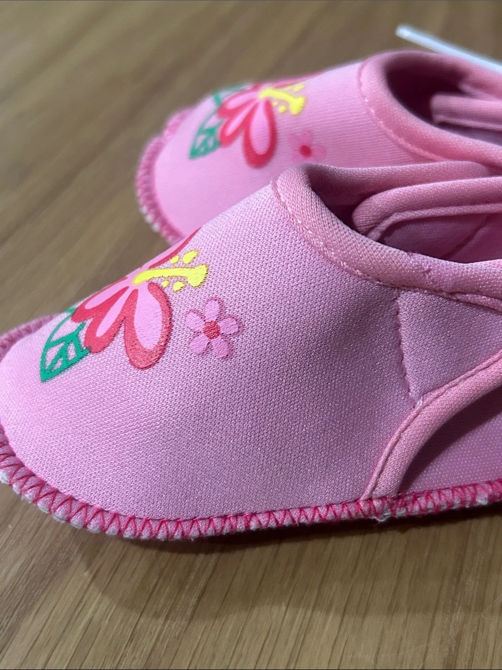 Skidders Pink Hibiscus Water Grip Shoes for Babies (6-12 Months)